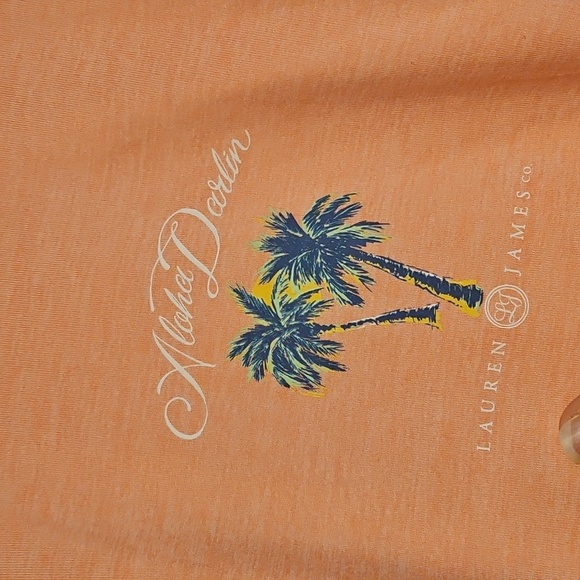 Lauren James Coral Pink Long Sleeve Shirt - Picture 3 of 9